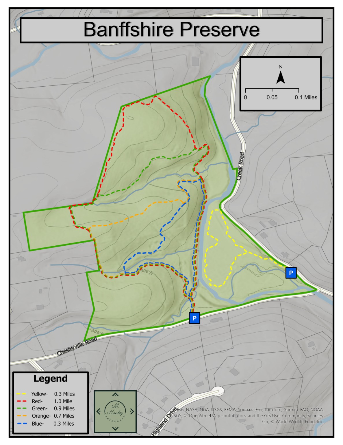 Banffshire Preserve map