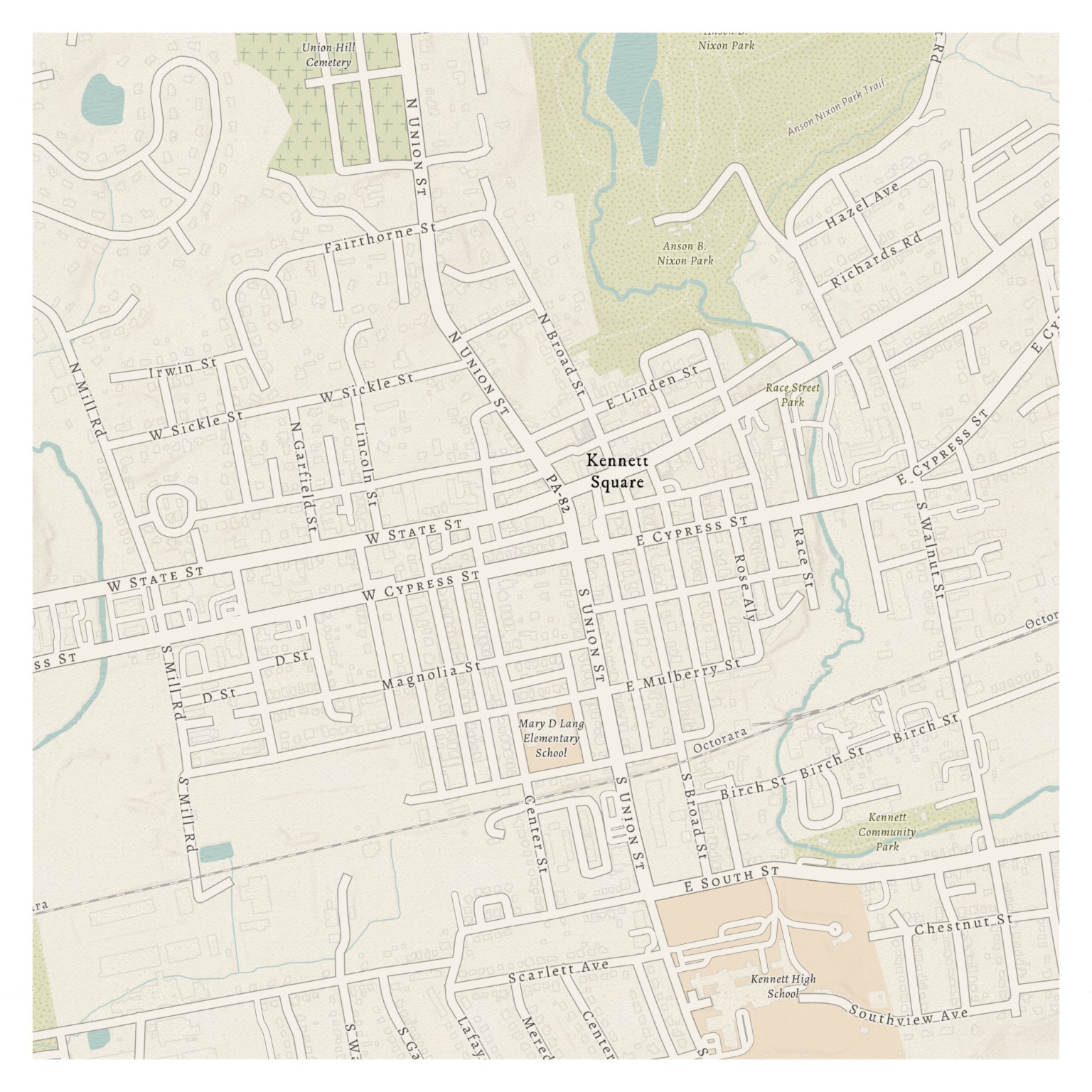 Kennett Square map
