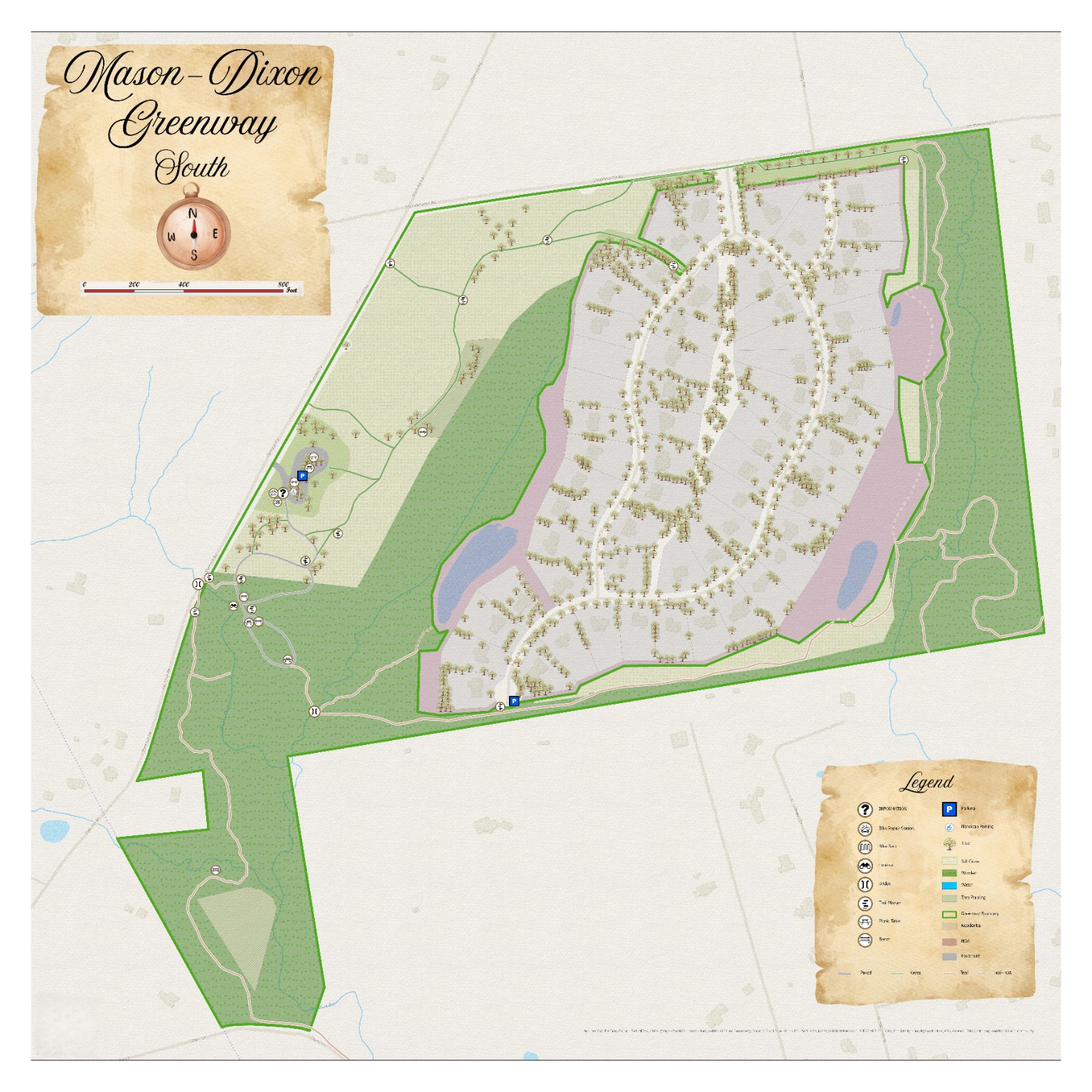 Mason-Dixon Greenway map