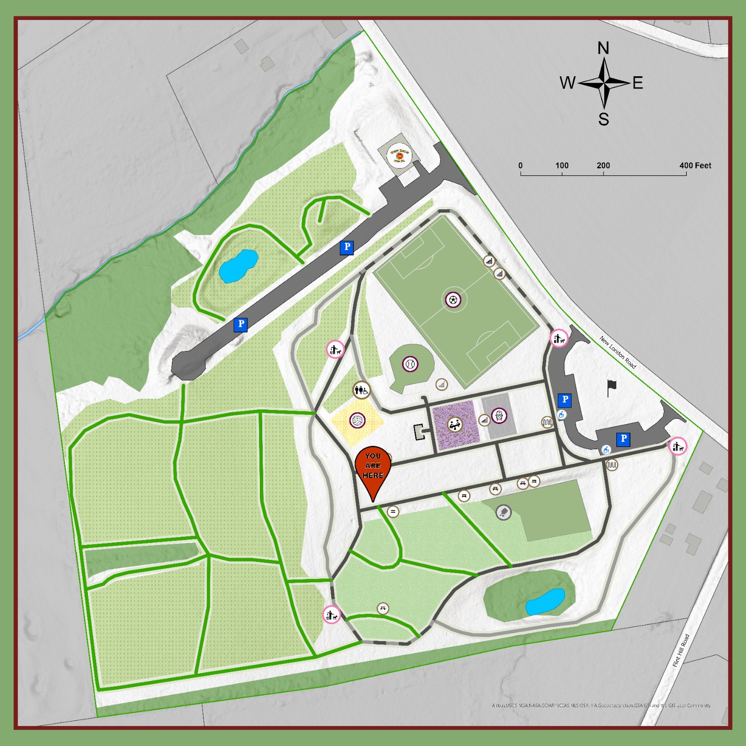 Nichol Park You Are Here map